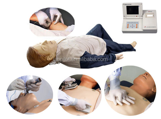 Mannequin für die umfassende Notfallschulung HLW Intubation Defibrillation und IV-Injektion