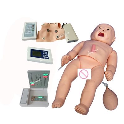 Realistische Haut-Simulation PALS Neugeborene Babymaniquin für Auskultation und EKG-Training