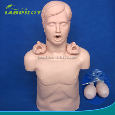 Erwachsene CPR-Training-Mannequin mit erweiterten Atemwegsöffnung und Heimlich-Manöver-Simulation