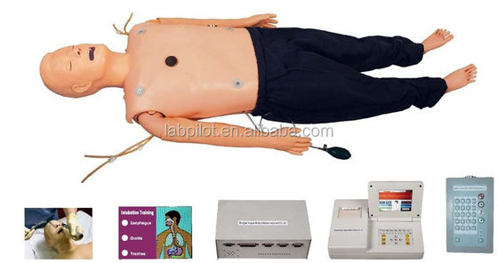Manikin für Fortgeschrittene Lebensunterstützung Training CPR AED EKG Intubation Erste Hilfe Simulator