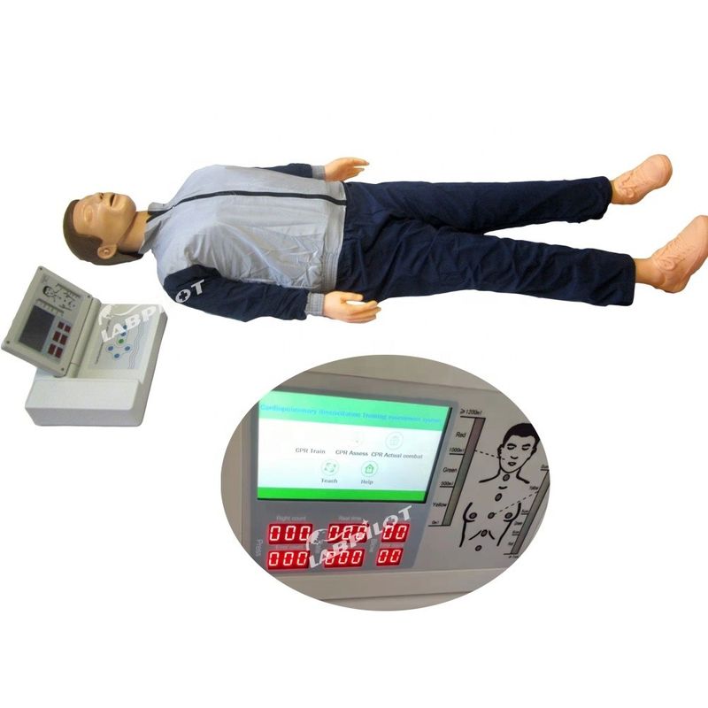 Fortgeschrittene HLK-Mannequin mit Drucker für die medizinische Erste-Hilfe-Ausbildung Dummy Puppe und PVC