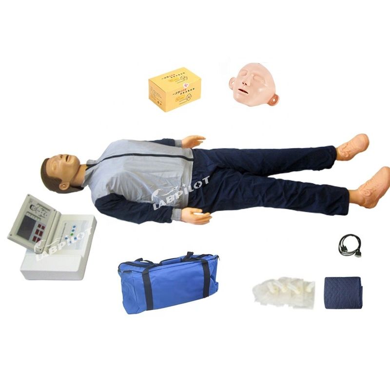 Realistische menschliche Puppe Groß-LCD-Wiederbelebung Lehrmodell für Erwachsene CPR-Ausbildung