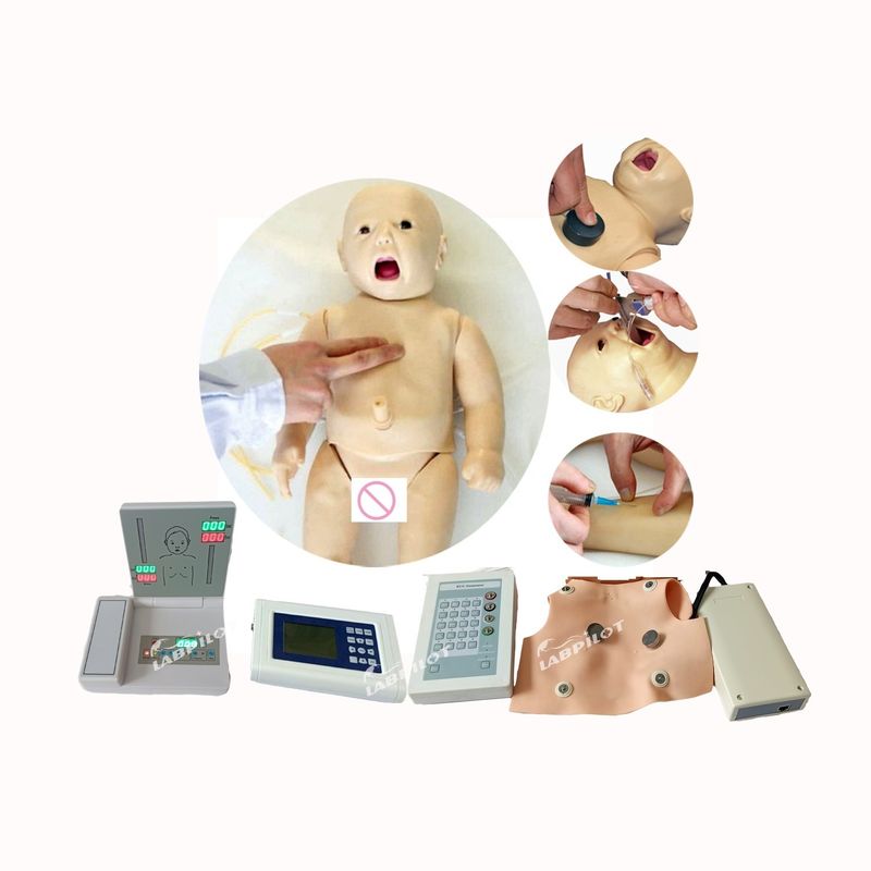 Realistische Haut-Simulation PALS Neugeborene Babymaniquin für Auskultation und EKG-Training