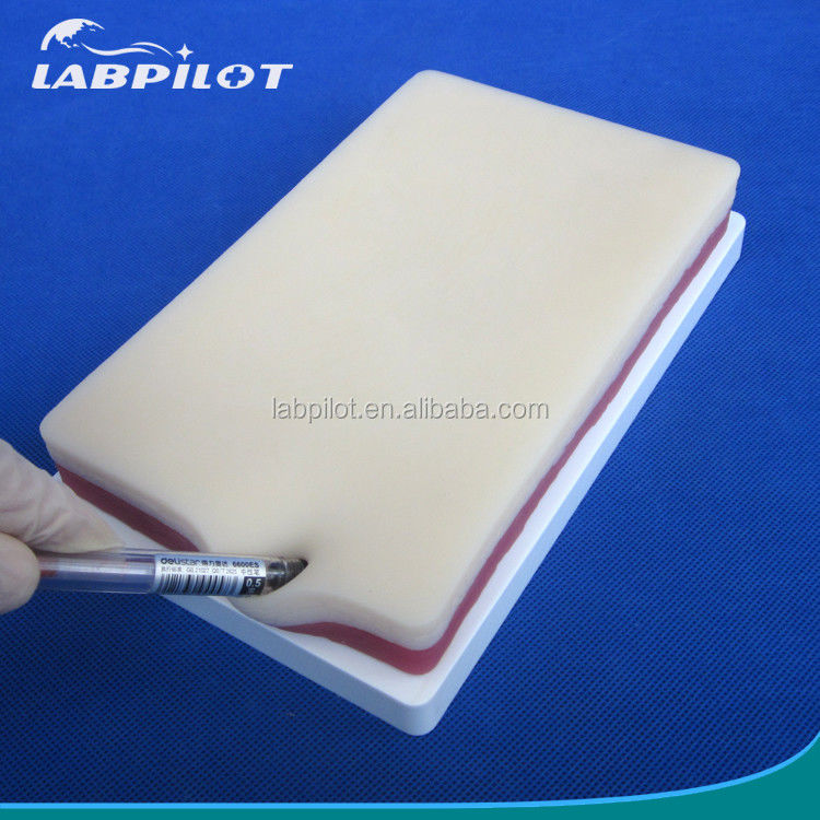 Medizinische Lehr-Simulatoren Elastische 3-Schicht Chirurgische Suring Pad für Muskeln und Haut